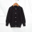 Kids' Solid Knit Cardigan Long Sleeve Button-Up Black 8-9 2