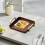 Bandeja rectangular de PVC con reposabrazos, color marrón. 6