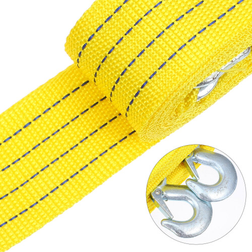 Traction Rope Tow Strap Heavy Duty with Hooks 2 Pcs 2