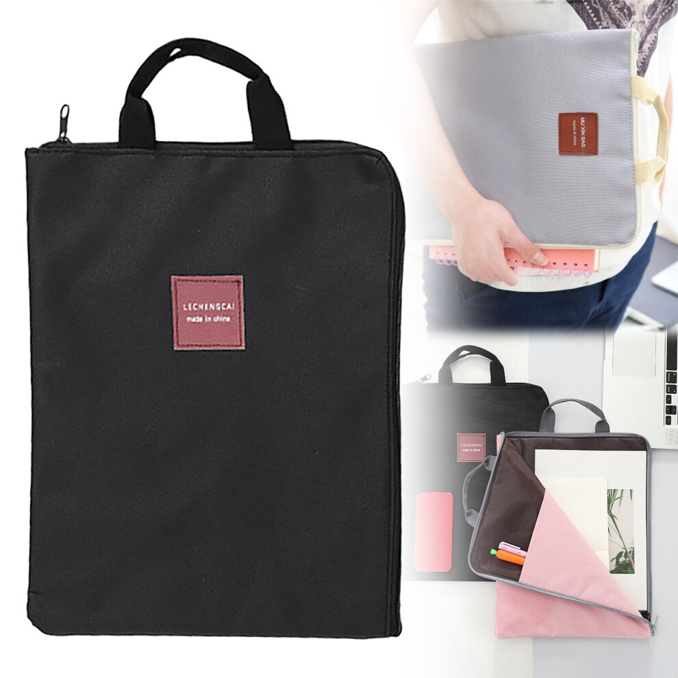 Dreamyjuly Canvas Laptop Briefcase With Zipper And Multiple 9170372600571
