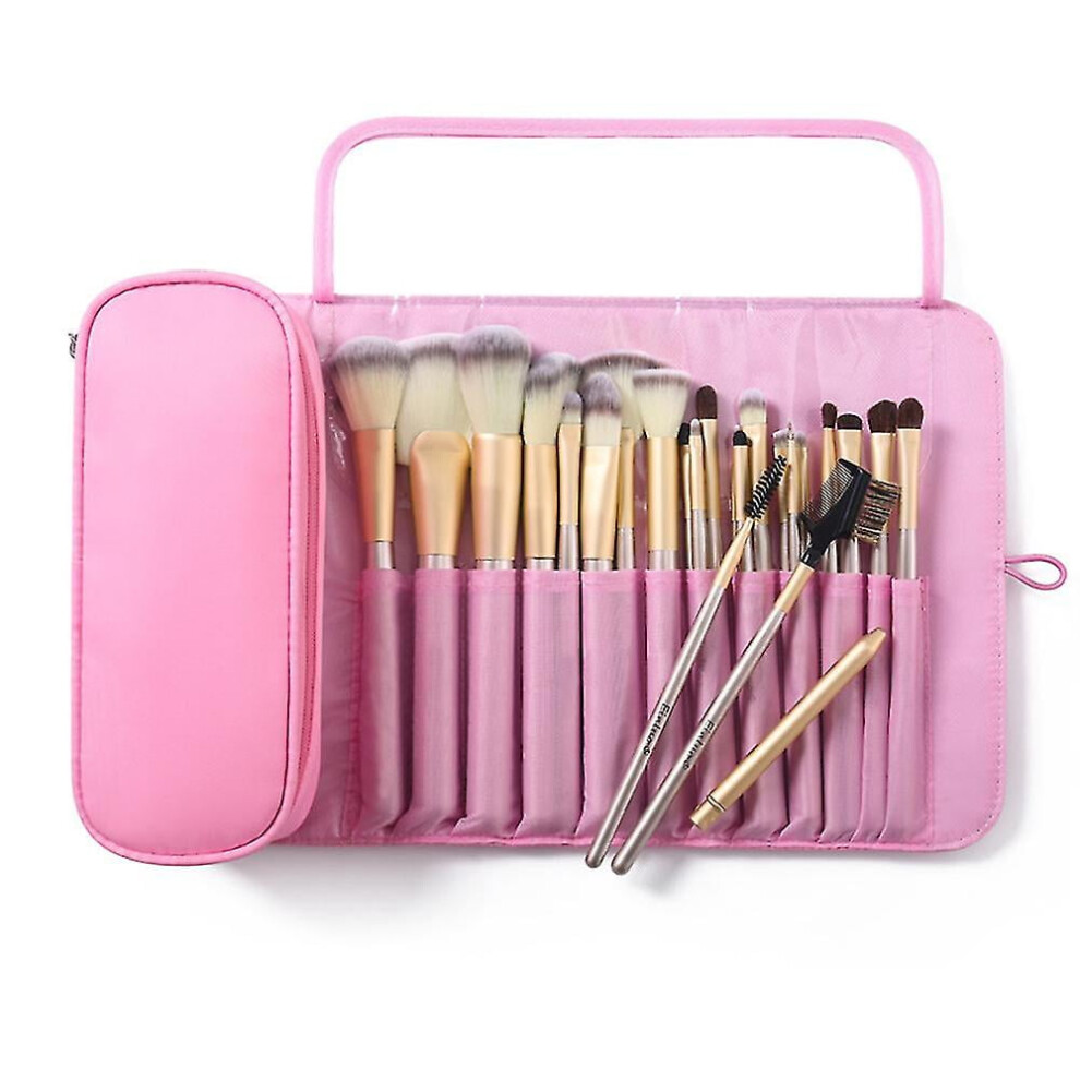Makeup Brush Organizer Roll-Up Cosmetic Bag