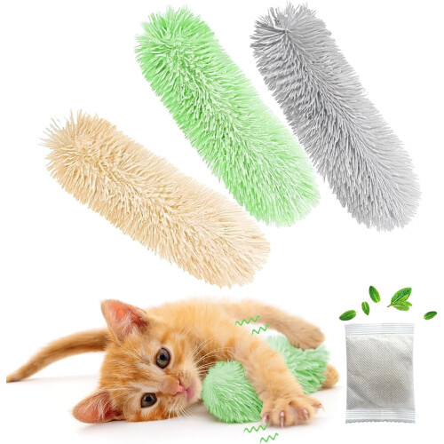 Soft Durable Cat Toy Pillows with Catnip and Crinkle Sound 1