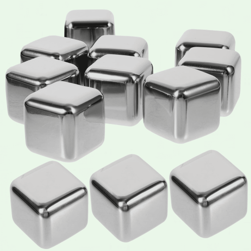 Stainless Steel Ice Cubes 12 pcs
