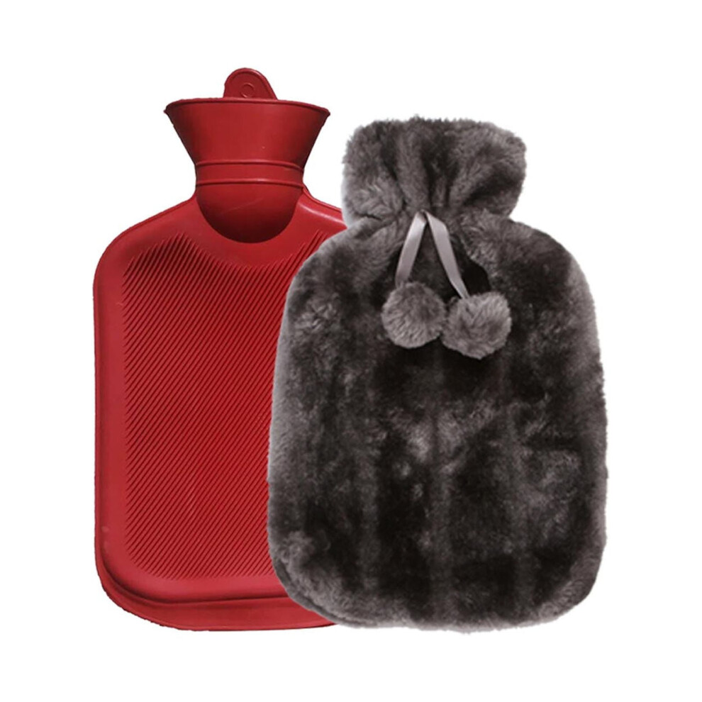 Hot Water Bottle Artificial Plush Cloth 2L
