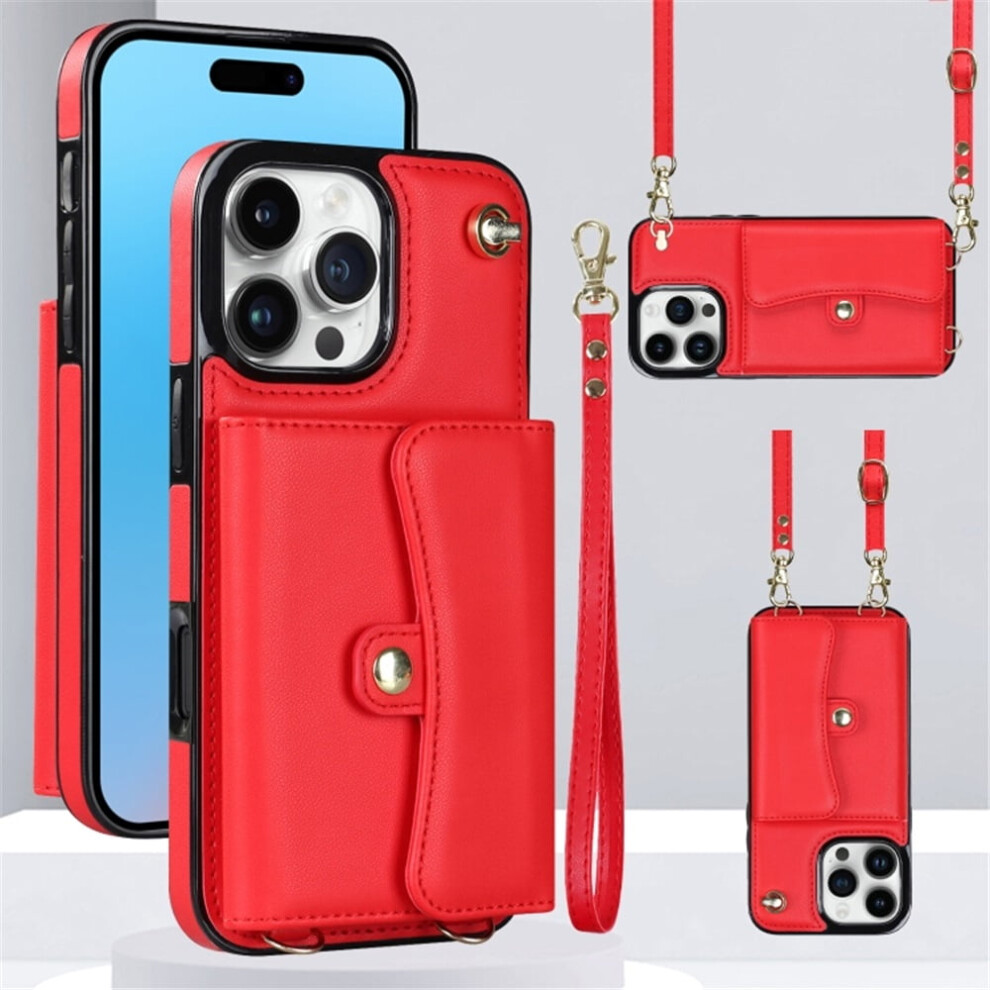 Rfid-Blocking Magnetic Flip Wallet Case For Iphone 15 Pro 9130661397407