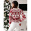 Women's Christmas Sweater White L 4
