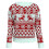 Women's Christmas Sweater White L 5