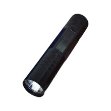 Svart aluminiums mini-lommelykt oppladbar LED-lommelykt 1-pakning
