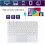 Wireless Bluetooth Keyboard with Touchpad Yellow 2