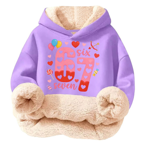 Sudadera con capucha infantil estampada multicolor, suave y ligera.