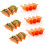 Taco Holder Stand Set of 6 Orange 1