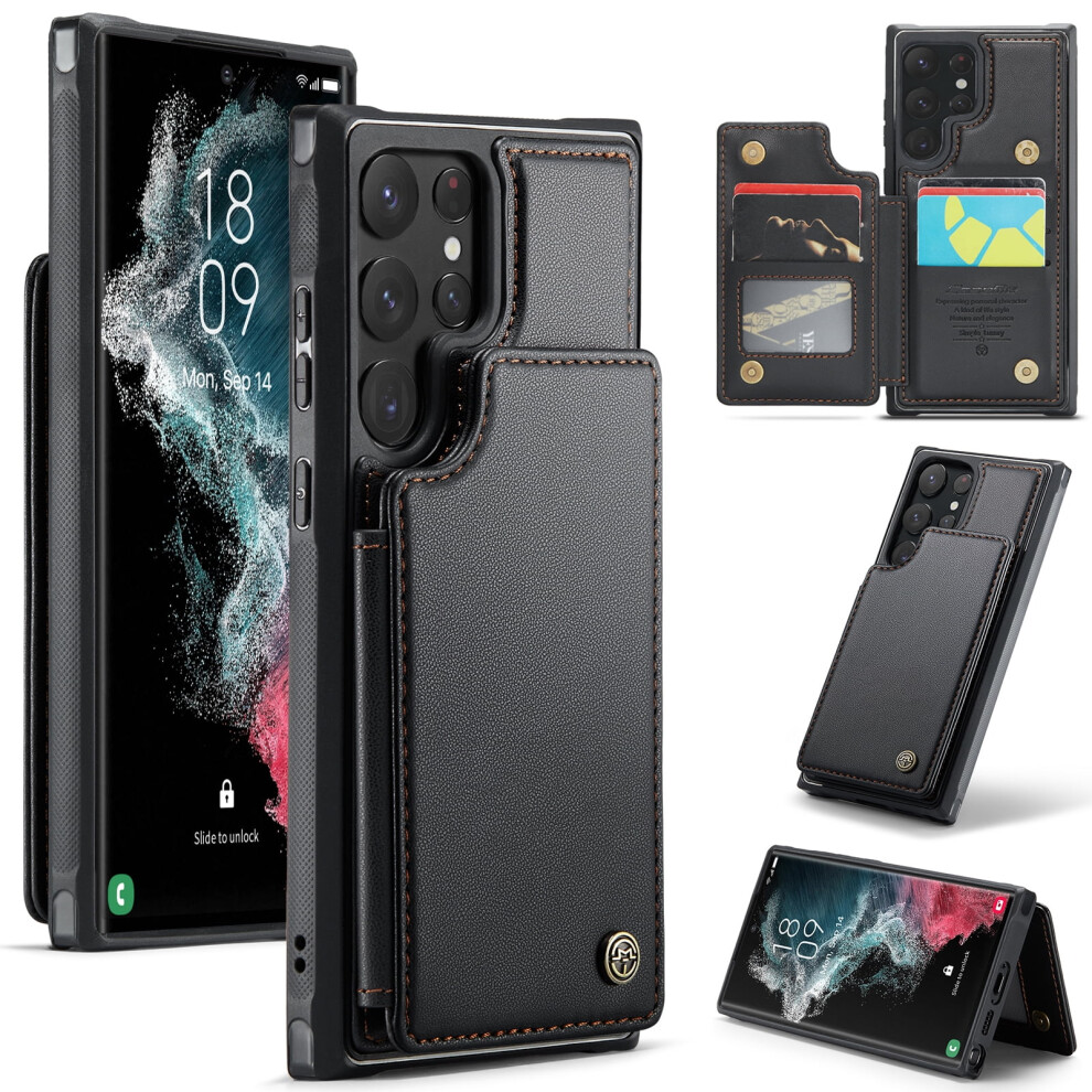 Caseme Leather Wallet Case For Samsung Galaxy S22 Ultra 9170372596089