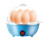 Mini Electric Egg Cooker Blue 7-Egg Capacity 1