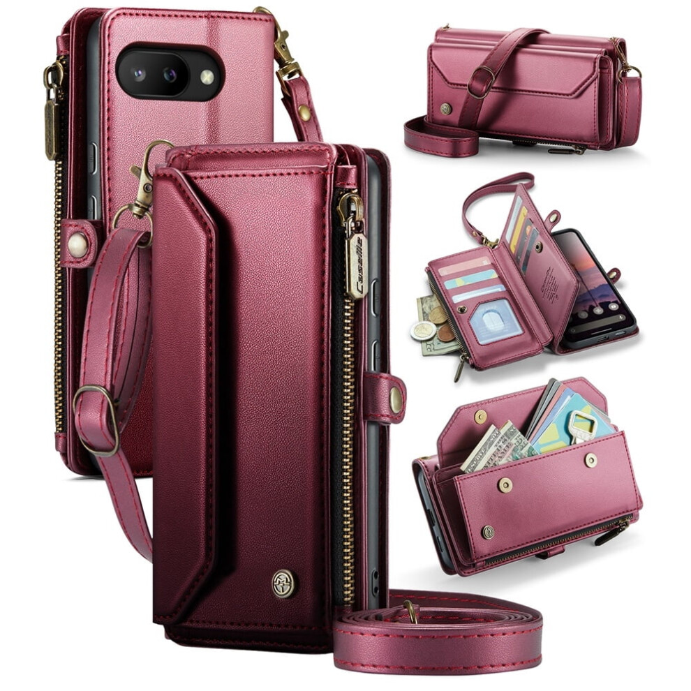 Caseme Leather Wallet Case For Google Pixel 9A 6.3 Inch 9170372610266