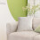 White Living Room Pillows Solid Color Velvety 7