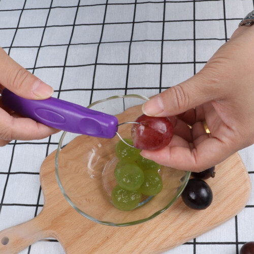 Stainless Steel Fruit Peeler Set Orange Grape 2 Pieces