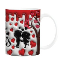 Mug en céramique à thème amour 350 ml