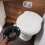 Toilet Seal Ring Black ABS 1 Set 2