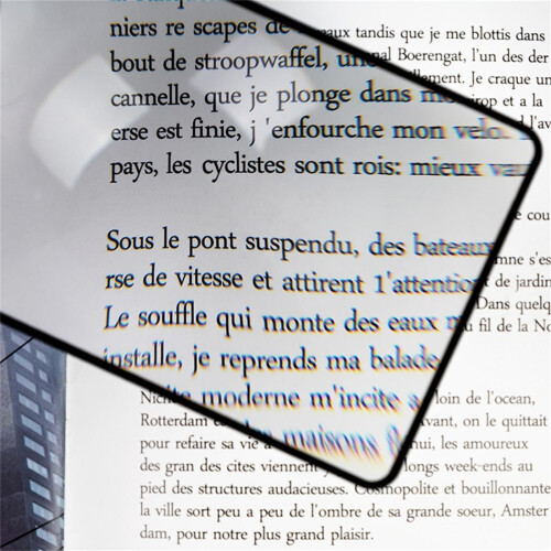 Μεγεθυντικός φακός σελιδοδείκτης - λεπτός φακός PVC 1 τεμάχιο