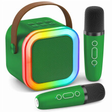 Mini Karaoke Machine Portable Bluetooth Speaker with 2