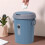 Plastic Round Trash Can with Snap-On Lid 1.5 Gallon 5