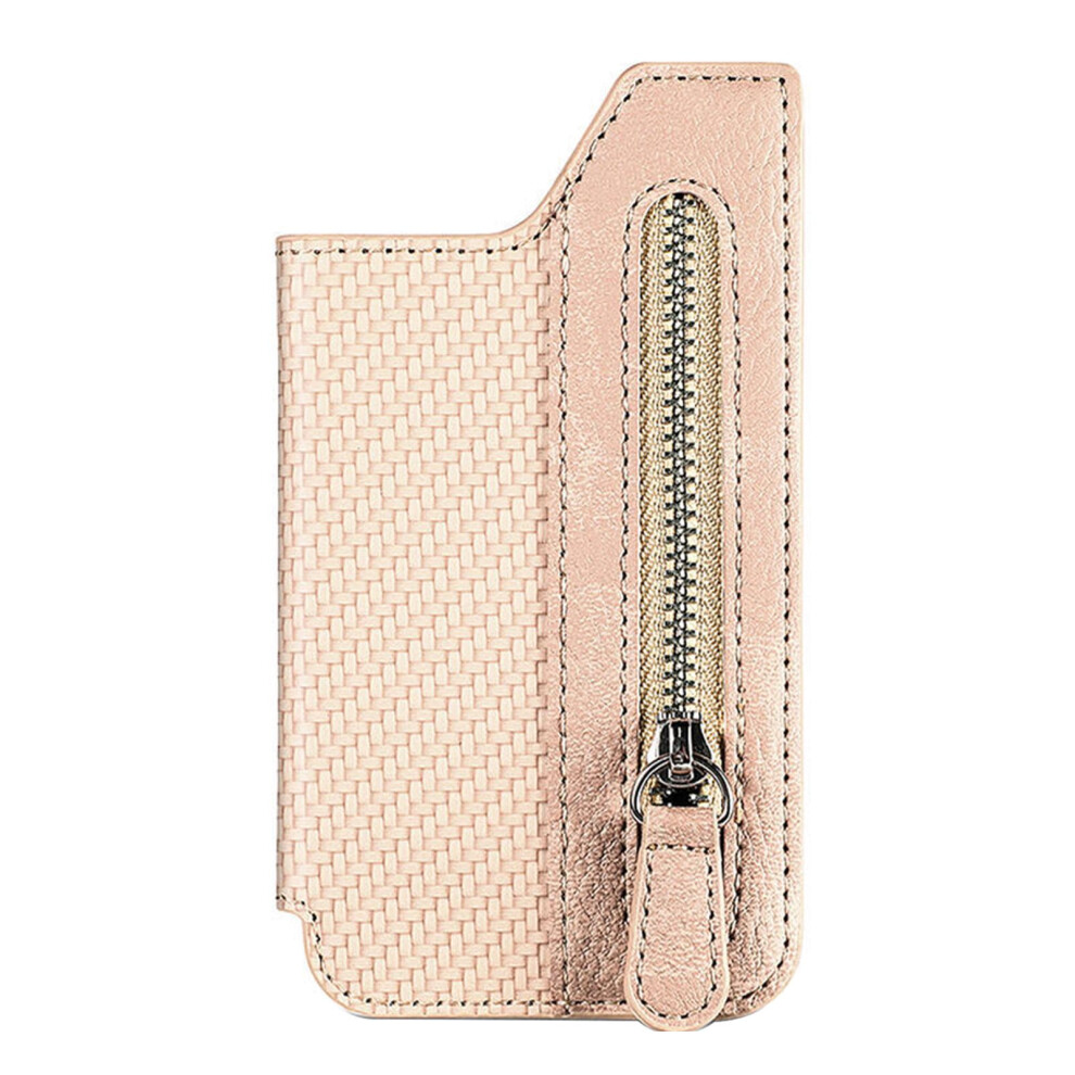 Flip Wallet Case With Zipper And Stick-On Grip For Iphone 9170372607310