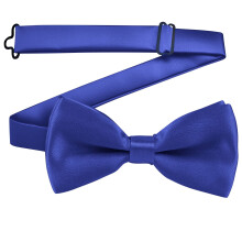 Bow Tie Solid Blue Adjustable for Kids Boys Free Size