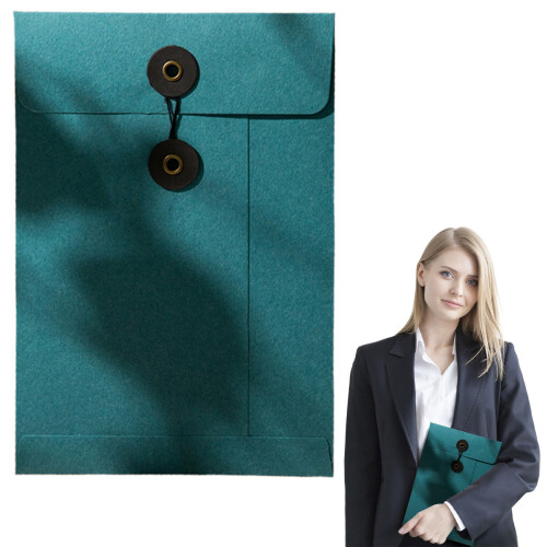 Stationery set A5 cowhide folders with thread seals