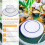 Dinnerware Set White Blue 1 Person 2
