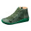 Botas femininas vintage de cano curto com zíper lateral, impermeáveis e com arco. 1