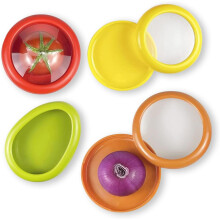 Recipientes reutilizables de silicona para alimentos frescos (paquete de 4)