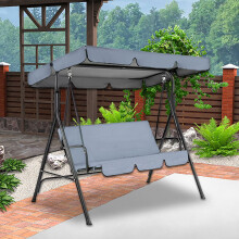Waterproof, Windproof, UV-Resistant Heavy-Duty Replacement Top for Outdoor Swing Canopy – Compatible with XXX