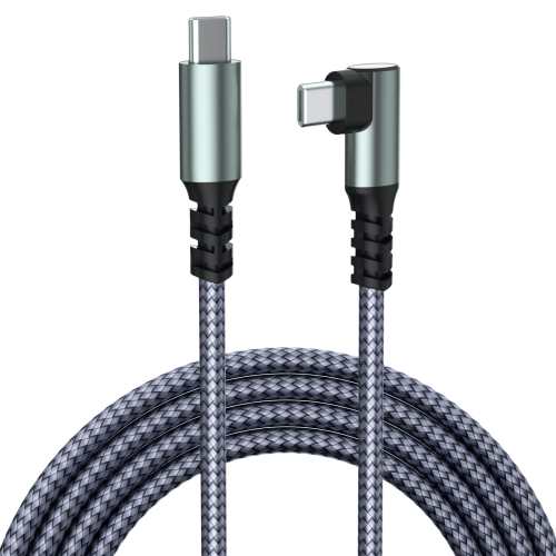 USB-C-zu-USB-C-Ladekabel, 60 W, 2 m, nylonummantelt, rechts