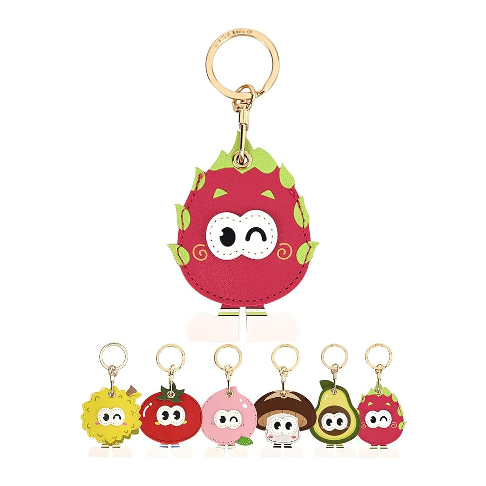 Leather Airtag Keychain Holder Anti-Drop Scratch Resistant 9165521153985