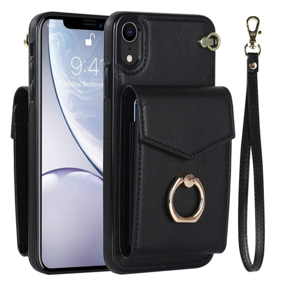 Pu Leather Wallet Case For Iphone Xr Black 9165521160600