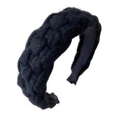 Geflochtenes Haarband für Damen, breites, gewebtes Haaraccessoire