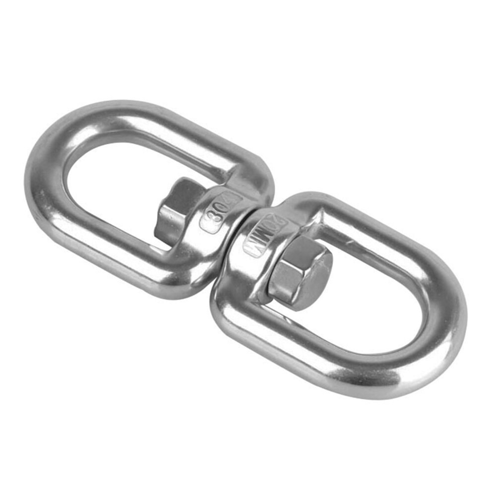 304 Stainless Steel Swivel Hooks Double Ended Ring 360 9170372614257