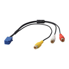 6-Pin Car Radio RCA Adapter Cable for Toyota VTR Port