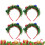Green Christmas Spotlight Headband 4-Pack 1