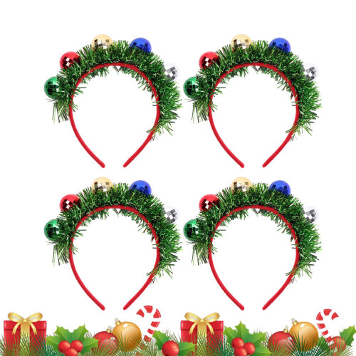 Green Christmas Spotlight Headband 4-Pack