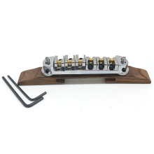 Metal Roller Saddles Tune-O-Matic Bridge with Rosewood Base