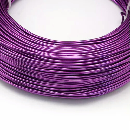 铝线首饰编织线 500g 暗紫 1mm 18号 1
