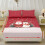 Twin XL Sheet Set Soft Cooling Polyester 3-Piece Red Santa 2