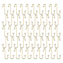 Christmas Ornament Hooks Gold Green Red 20/50 PCS