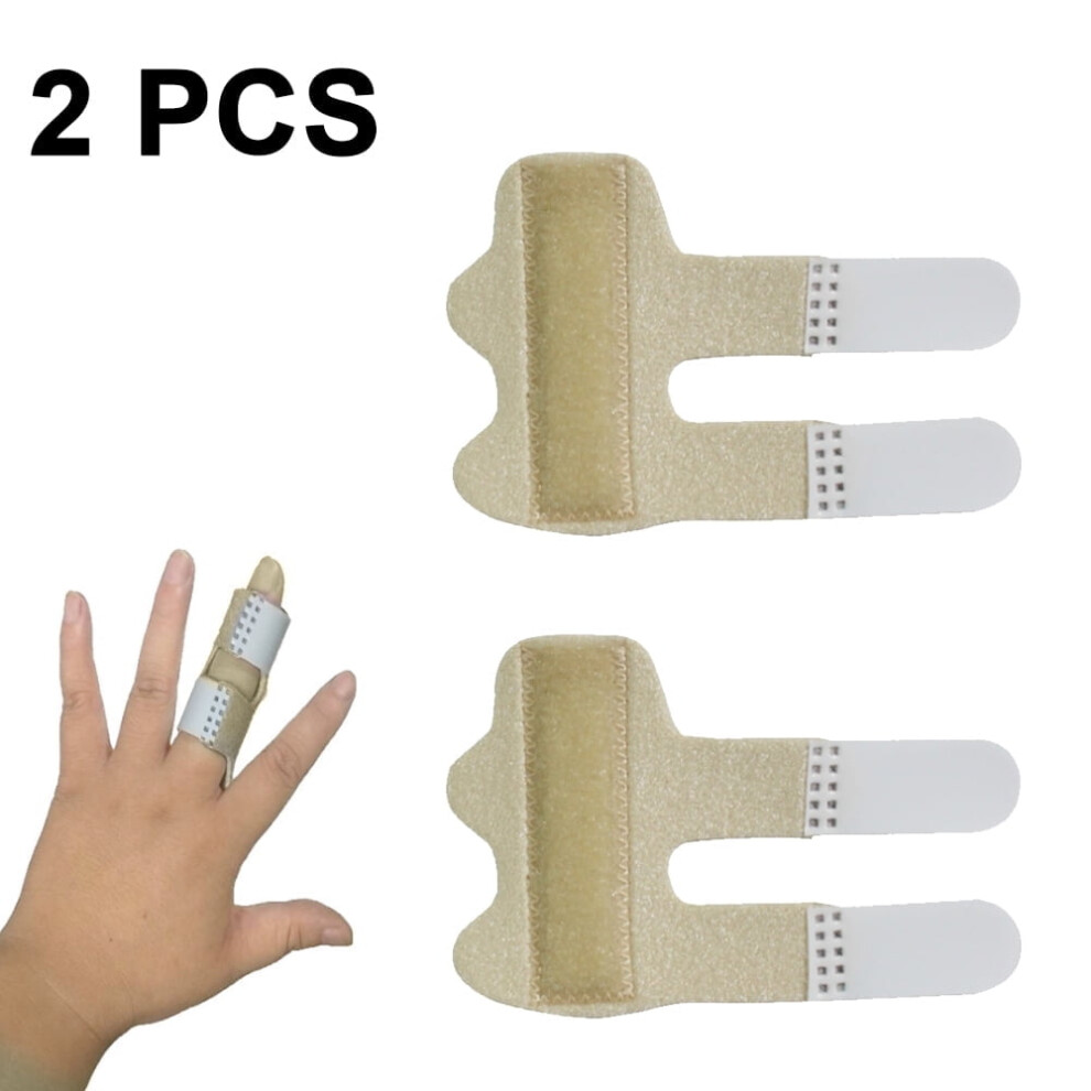 Finger Splint Universal Straightener 2-Pack Skin Color