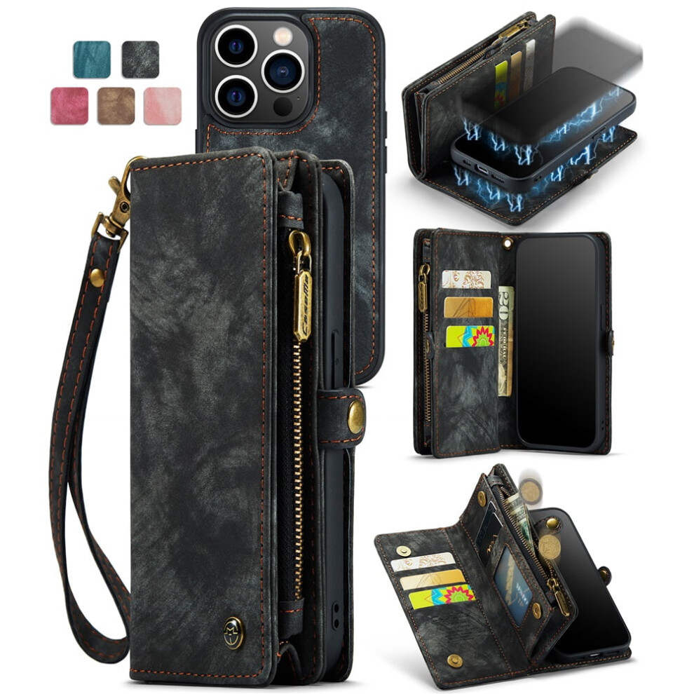 Caseme Leather Iphone 13 Pro Max Case With Detachable 9180435654816