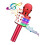 Wireless Karaoke Microphone with LED Lights 4-in-1 Red 1
