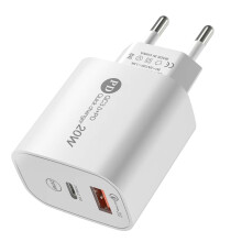 Aitoco USB nabíjačka do steny PD20W s dvojitým portom a rýchlonabíjacím blokom