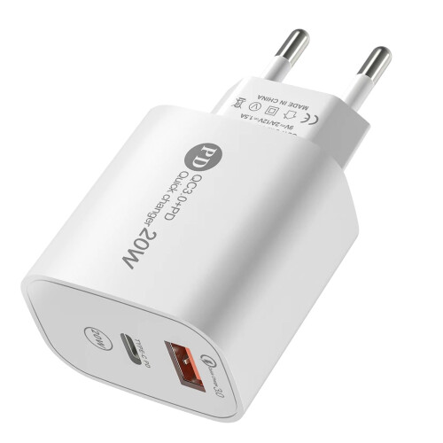 Φορτιστής τοίχου Aitoco USB PD20W με διπλή θύρα γρήγορης φόρτισης