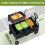 Foldable Utility Wagon Cart with All-Terrain Wheels 380 lbs 4